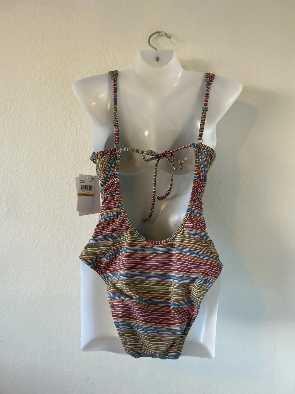 Becca Free Spirit Plunge One Piece Swimsuit Size S